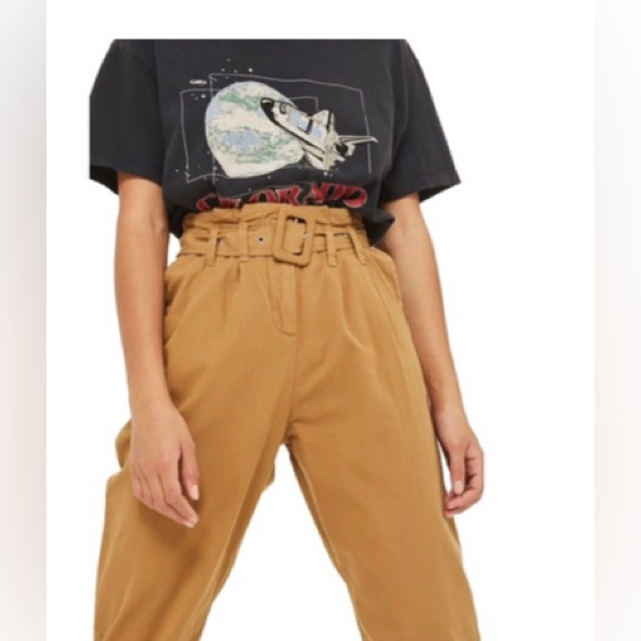 Topshop Pants - Topshop Belted Chinos